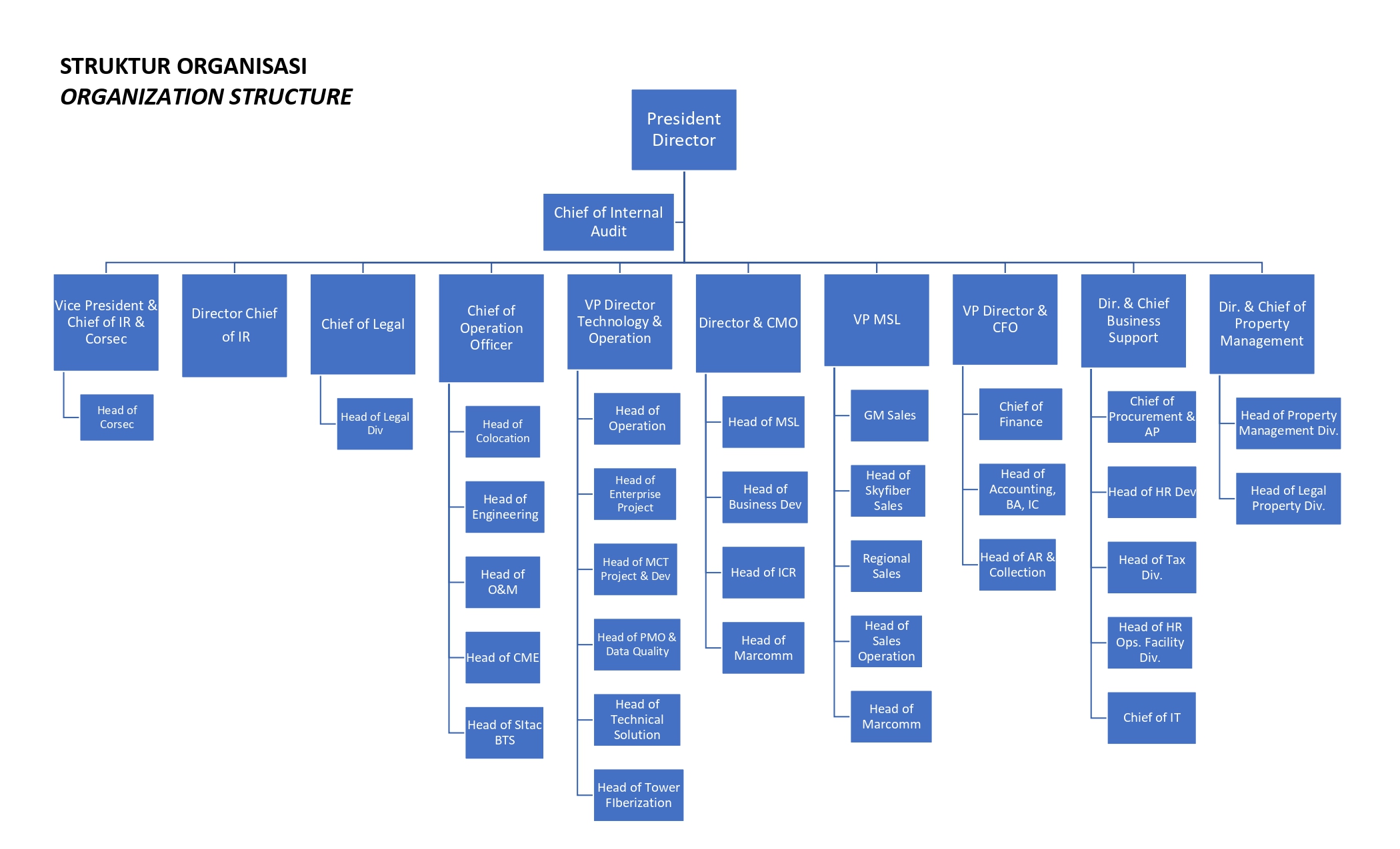 Organization Chart Pt Sarana Menara Nusantara